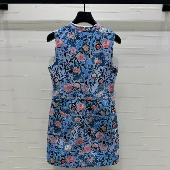 LV 25S ROUND NECK SLEEVELESS DRESS 264202