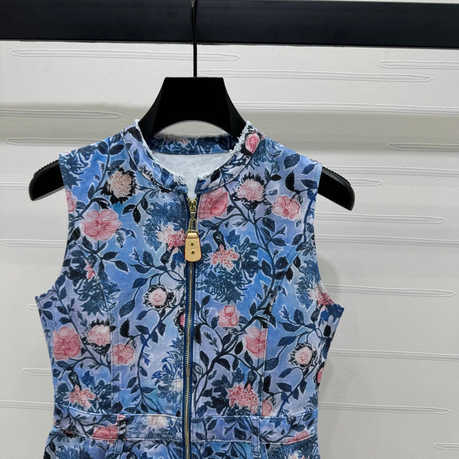 LV 25S ROUND NECK SLEEVELESS DRESS 264202