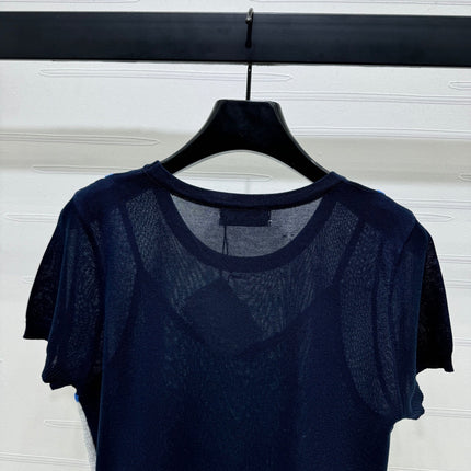 MIU 25S 2 PIECE KNITTED TOP WITH STRAPS 264131