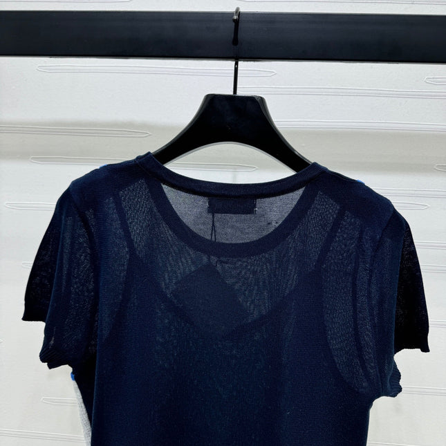 MIU 25S 2 PIECE KNITTED TOP WITH STRAPS 264131
