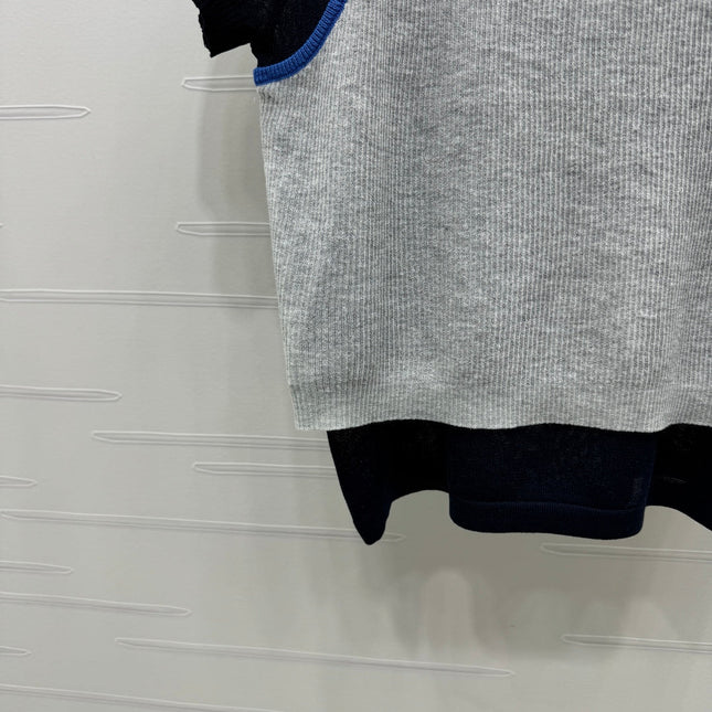 MIU 25S 2 PIECE KNITTED TOP WITH STRAPS 264131