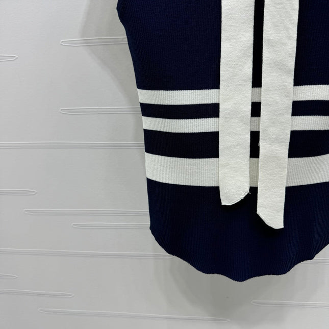 MIU 25S ICE STRIPE KNIT VEST 2264118