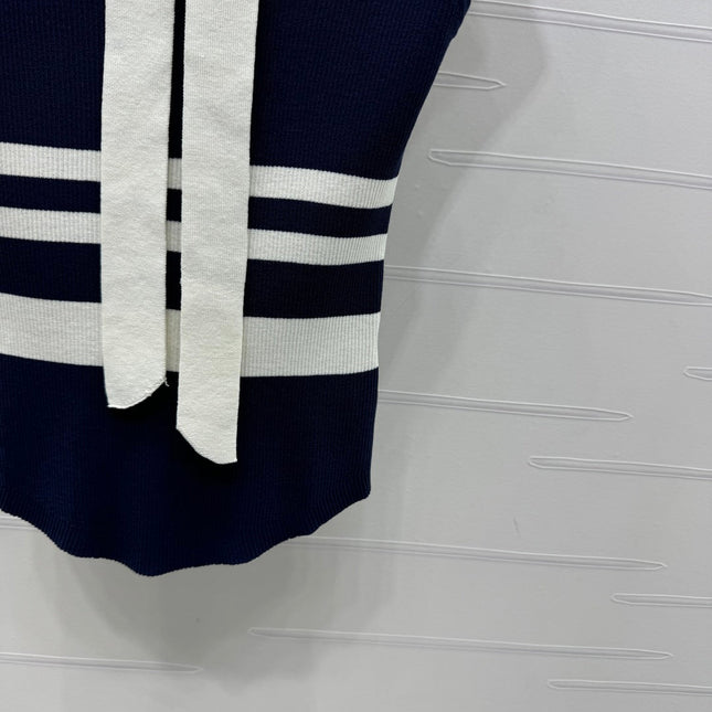 MIU 25S ICE STRIPE KNIT VEST 2264118