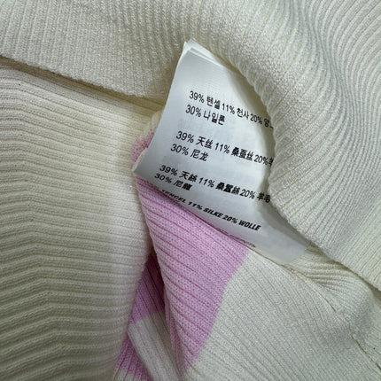 MIU 25S ICE STRIPE KNIT VEST 264116