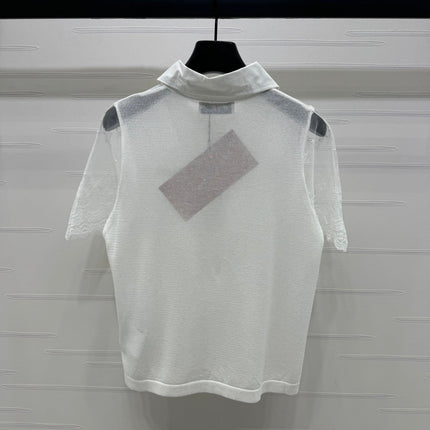 MIU 25SSEE THROUGH COLLAR SHIRT 264111