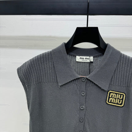 MIU 25S SWEATER VEST 264087