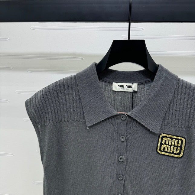 MIU 25S SWEATER VEST 264087