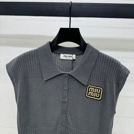 MIU 25S SWEATER VEST 264087