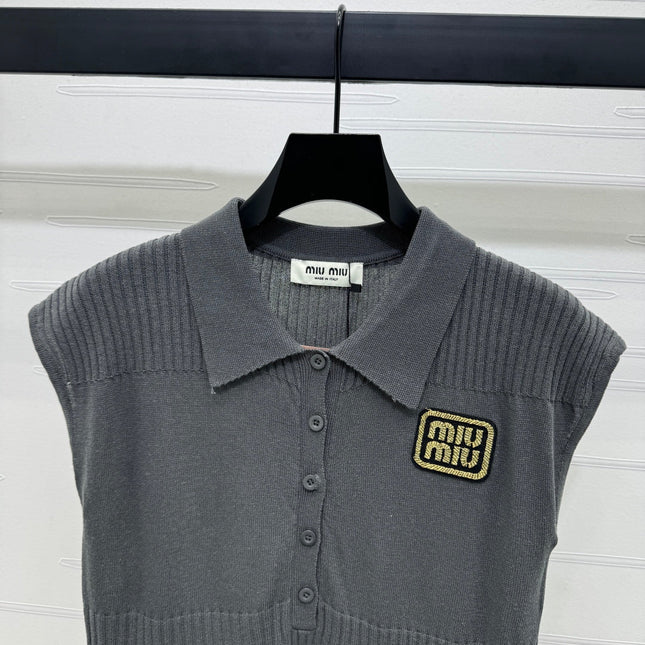 MIU 25S SWEATER VEST 264087