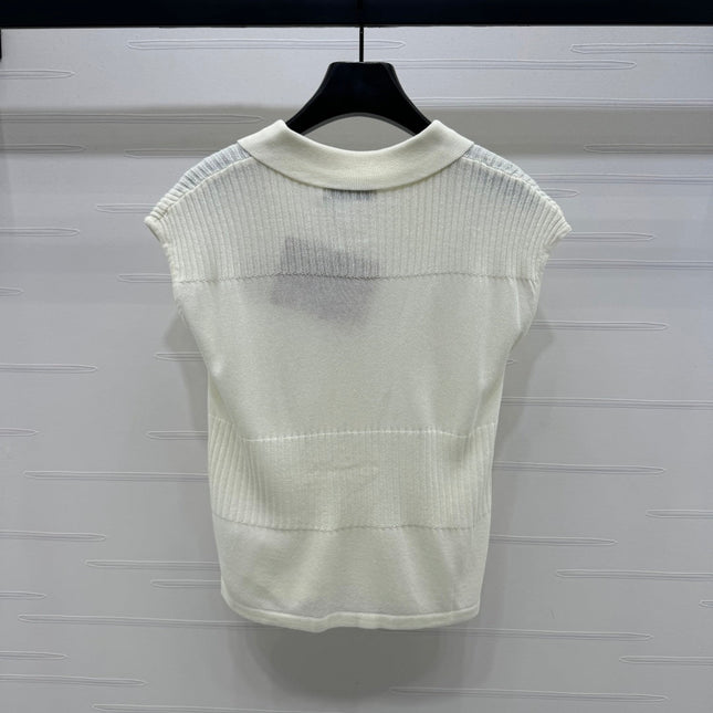 MIU 25S SWEATER VEST 264086