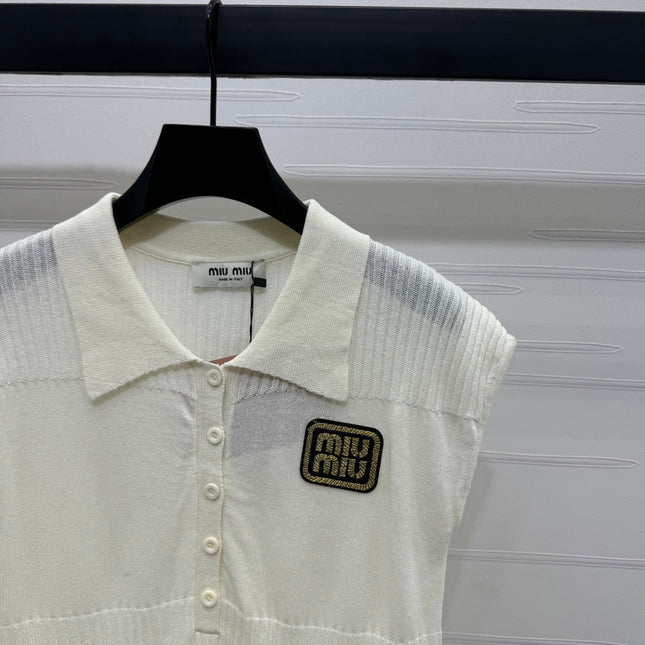 MIU 25S SWEATER VEST 264086