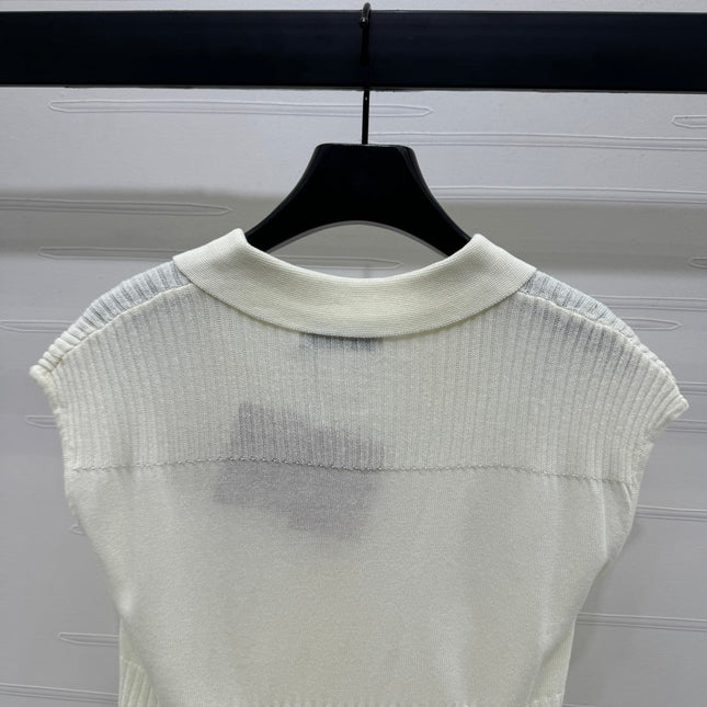 MIU 25S SWEATER VEST 264086