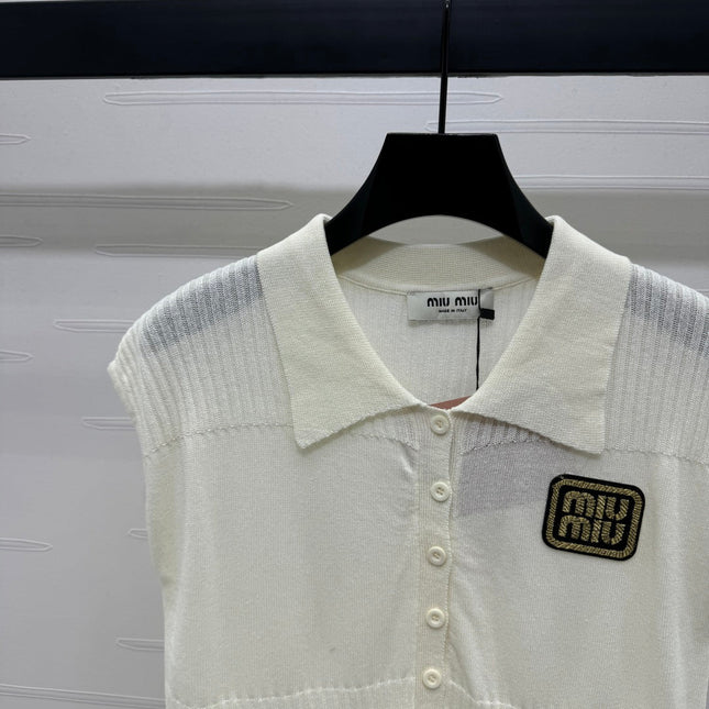 MIU 25S SWEATER VEST 264086