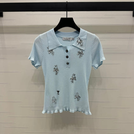 DIOR 25S RHINESTONE SWEATER 264084