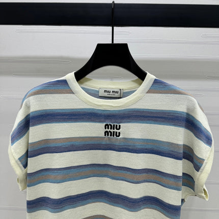 MIU 25S FLYING SLEEVE KNIT SWEATER 264147