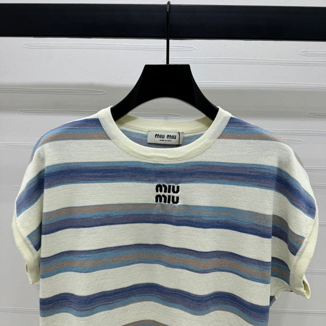 MIU 25S FLYING SLEEVE KNIT SWEATER 264147