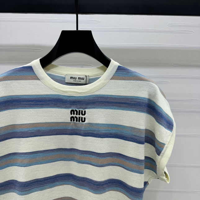 MIU 25S FLYING SLEEVE KNIT SWEATER 264147