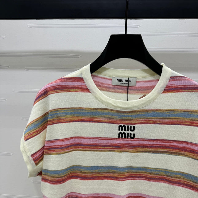 MIU 25S FLYING SLEEVE KNIT SWEATER 264146