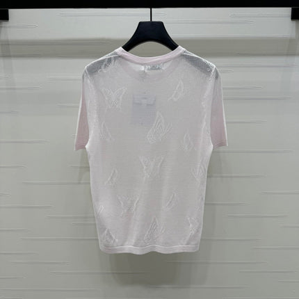 DIOR 25S BUTTERFLY WOVEN T-SHIRT 264062