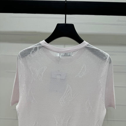 DIOR 25S BUTTERFLY WOVEN T-SHIRT 264062