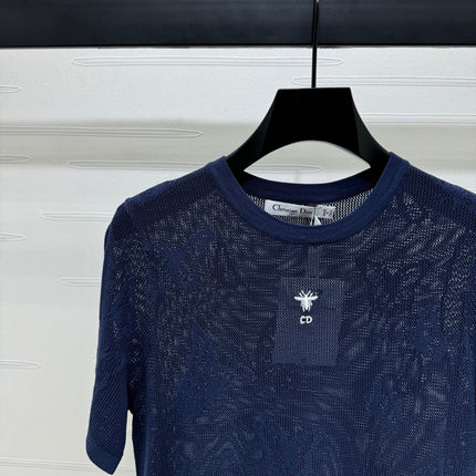 DIOR 25S BUTTERFLY WOVEN T-SHIRT 264064