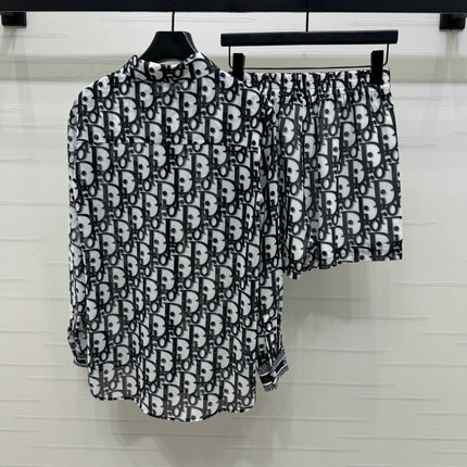 DIOR 25S PRINTED SHIRT SHORTS SET 264057