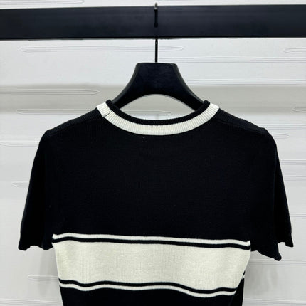 PRADA SHORT-SLEEVE CREW NECK SWEATER 269413