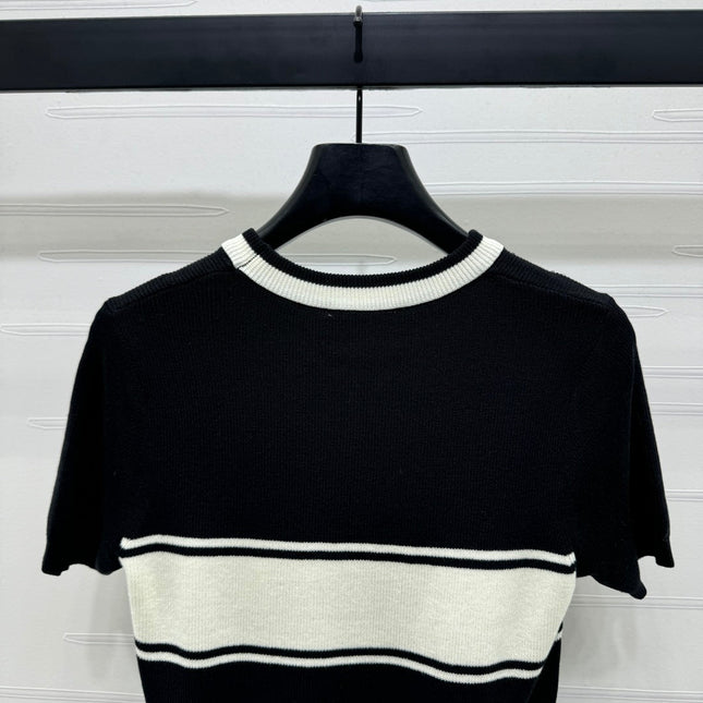 PRADA SHORT-SLEEVE CREW NECK SWEATER 269413