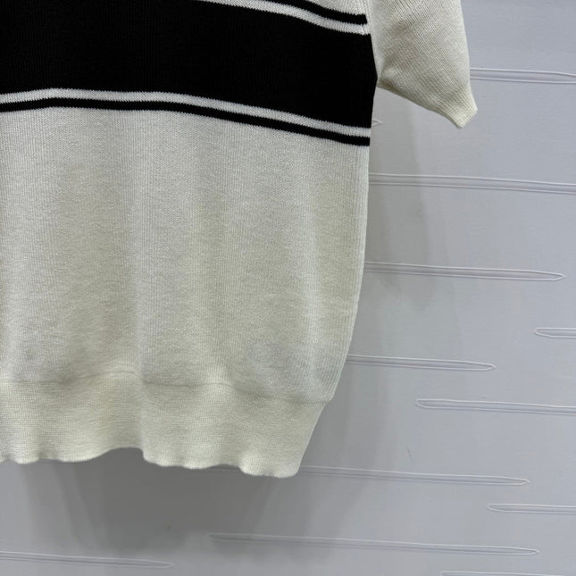 PRADA SHORT-SLEEVE CREW NECK SWEATER 269414