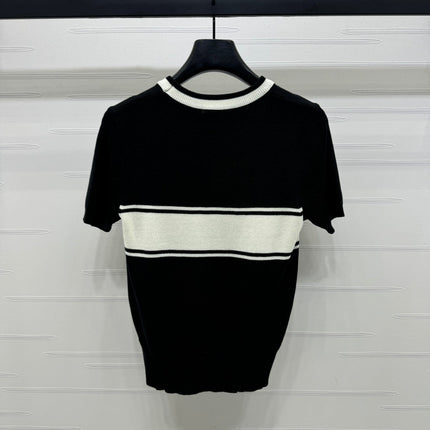 PRADA SHORT-SLEEVE CREW NECK SWEATER 269413