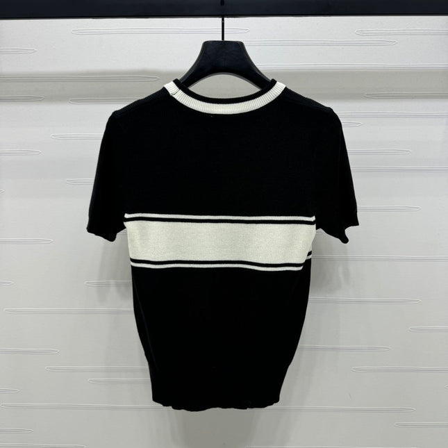 PRADA SHORT-SLEEVE CREW NECK SWEATER 269413