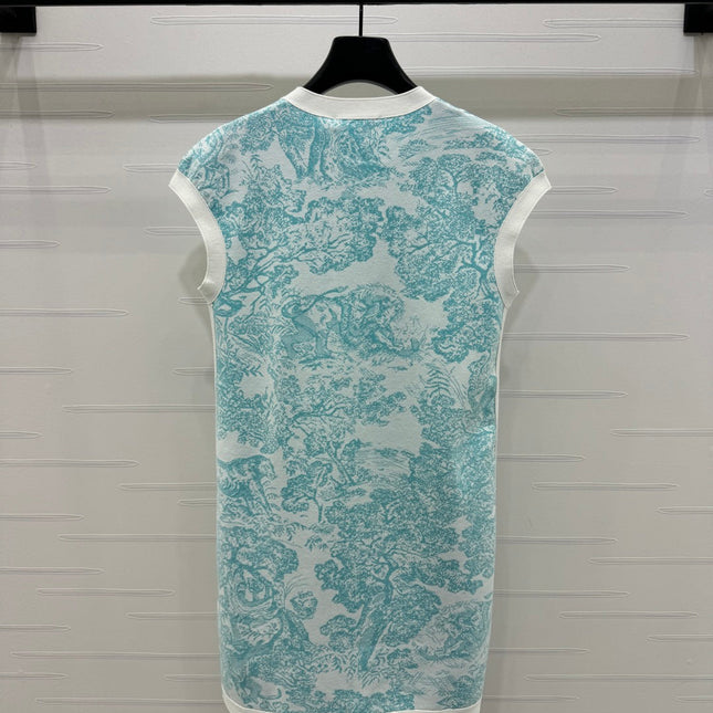 DIOR JUNGLE JACQUARD STRAIGHT DRESS 269395