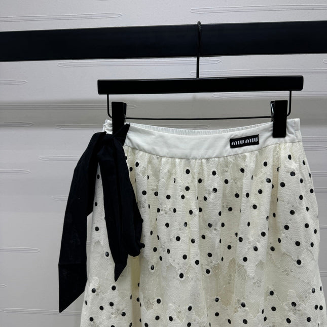 MIUMIU POLKA DOT SKIRT 269509