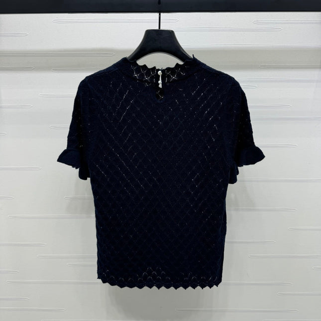 VALENTINO SHORT SLEEVE T-SHIRT NAVY BLUE 274908