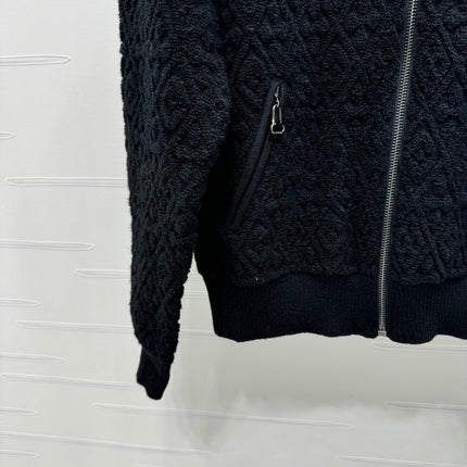 LV ZIP-UP LONG-SLEEVE KNIT CARDIGAN 274961