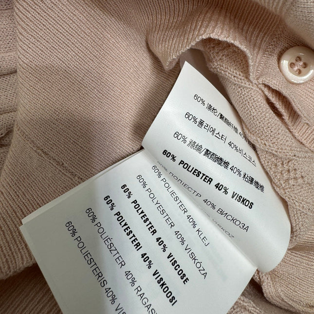 MIUMIU U-NECK KNITTED SHORT-SLEEVE TOP PINK 274947