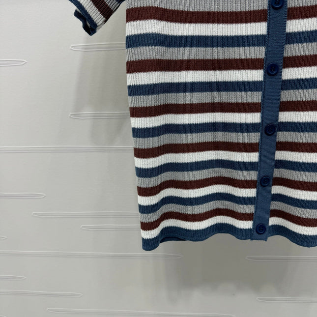 MIUMIU  SHORT-SLEEVE KNIT CARDIGAN 274943