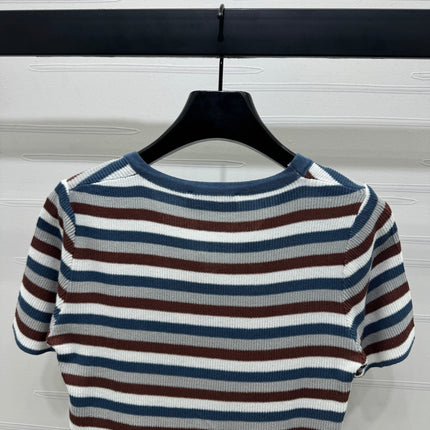 MIUMIU  SHORT-SLEEVE KNIT CARDIGAN 274943
