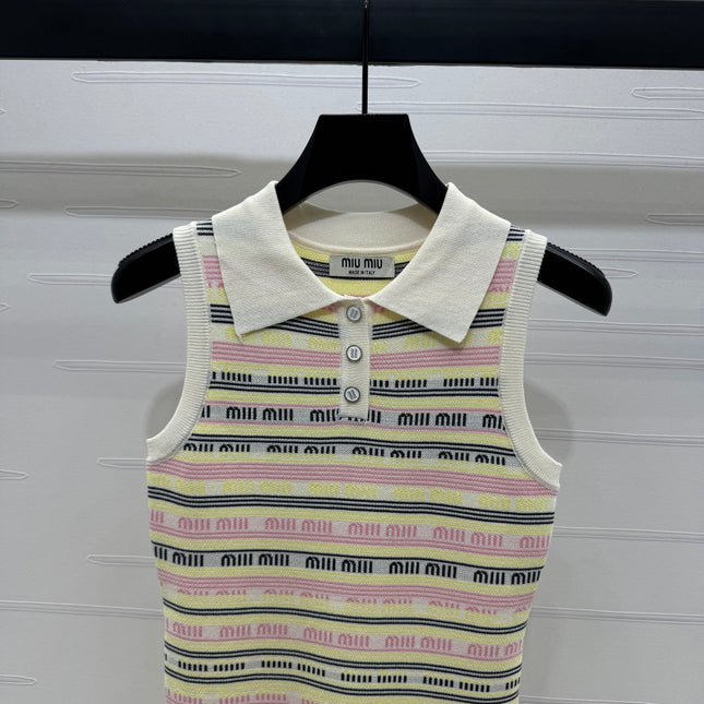 MIUMIU SLEEVELESS DRESS WITH COLLAR 274940