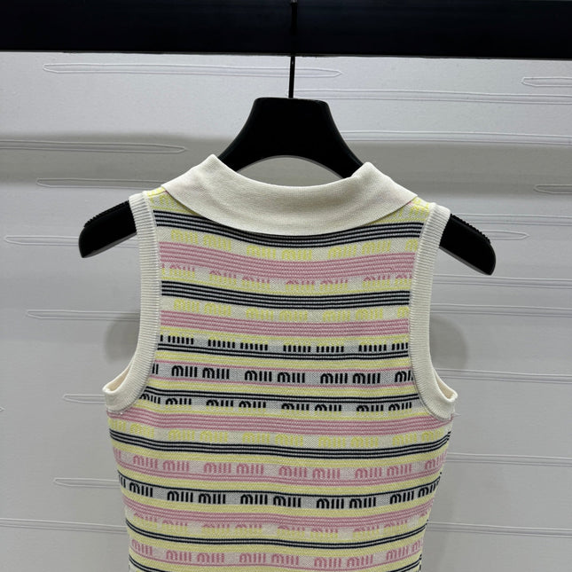 MIUMIU SLEEVELESS DRESS WITH COLLAR 274940
