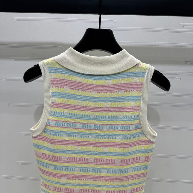 MIUMIU SLEEVELESS DRESS WITH COLLAR 274939