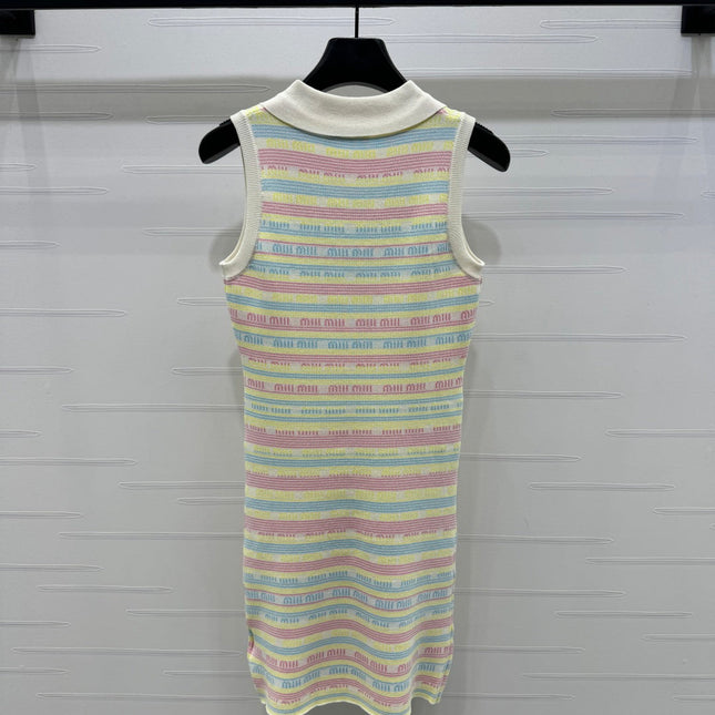 MIUMIU SLEEVELESS DRESS WITH COLLAR 274939