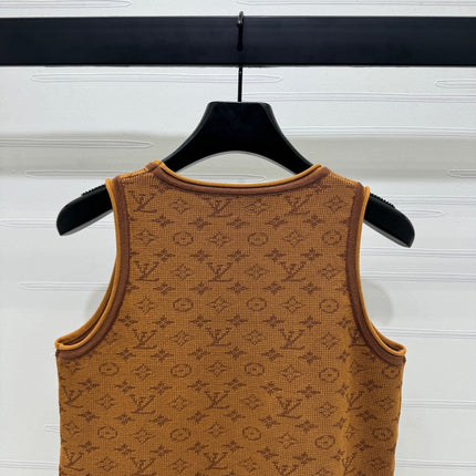 LV ROUND-NECK KNITTED SLEEVELESS VEST 274937