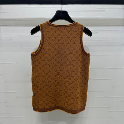LV ROUND-NECK KNITTED SLEEVELESS VEST 274937