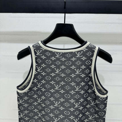 LV ROUND-NECK KNITTED SLEEVELESS VEST 274936