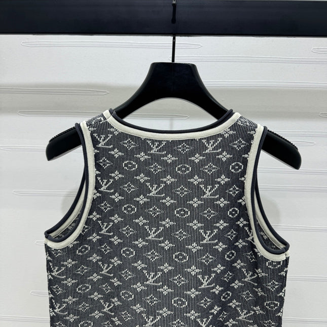 LV ROUND-NECK KNITTED SLEEVELESS VEST 274936