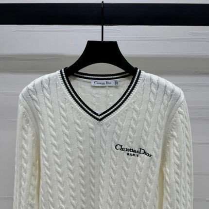 DIOR V-NECK PULLOVER SWEATER 274926