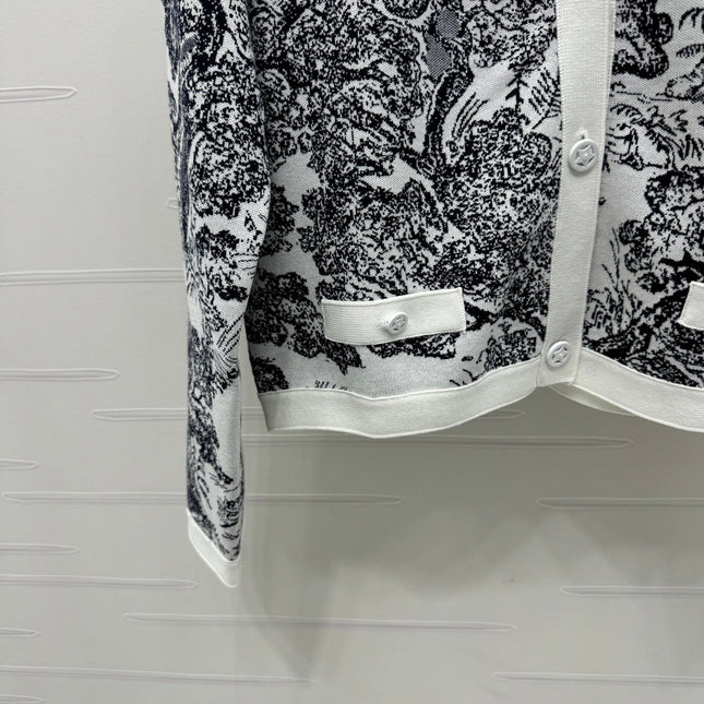 DIOR JACQUARD KNIT CARDIGAN 274879