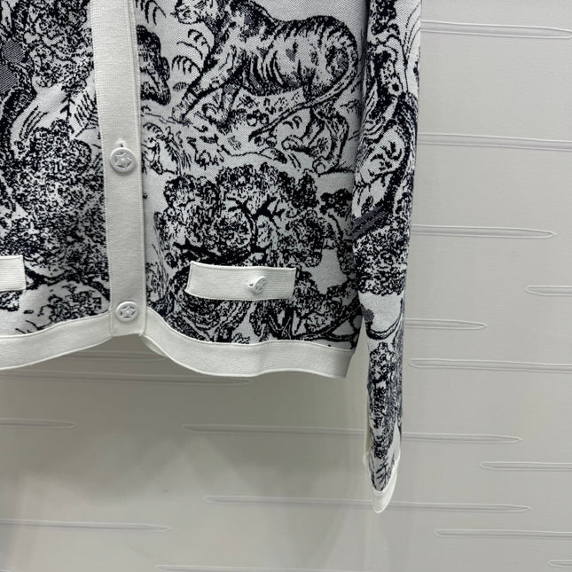 DIOR JACQUARD KNIT CARDIGAN 274879