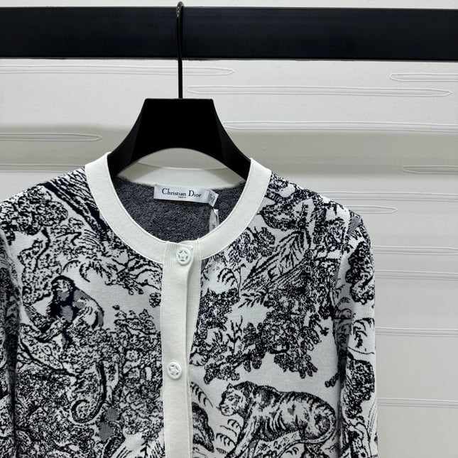 DIOR JACQUARD KNIT CARDIGAN 274879